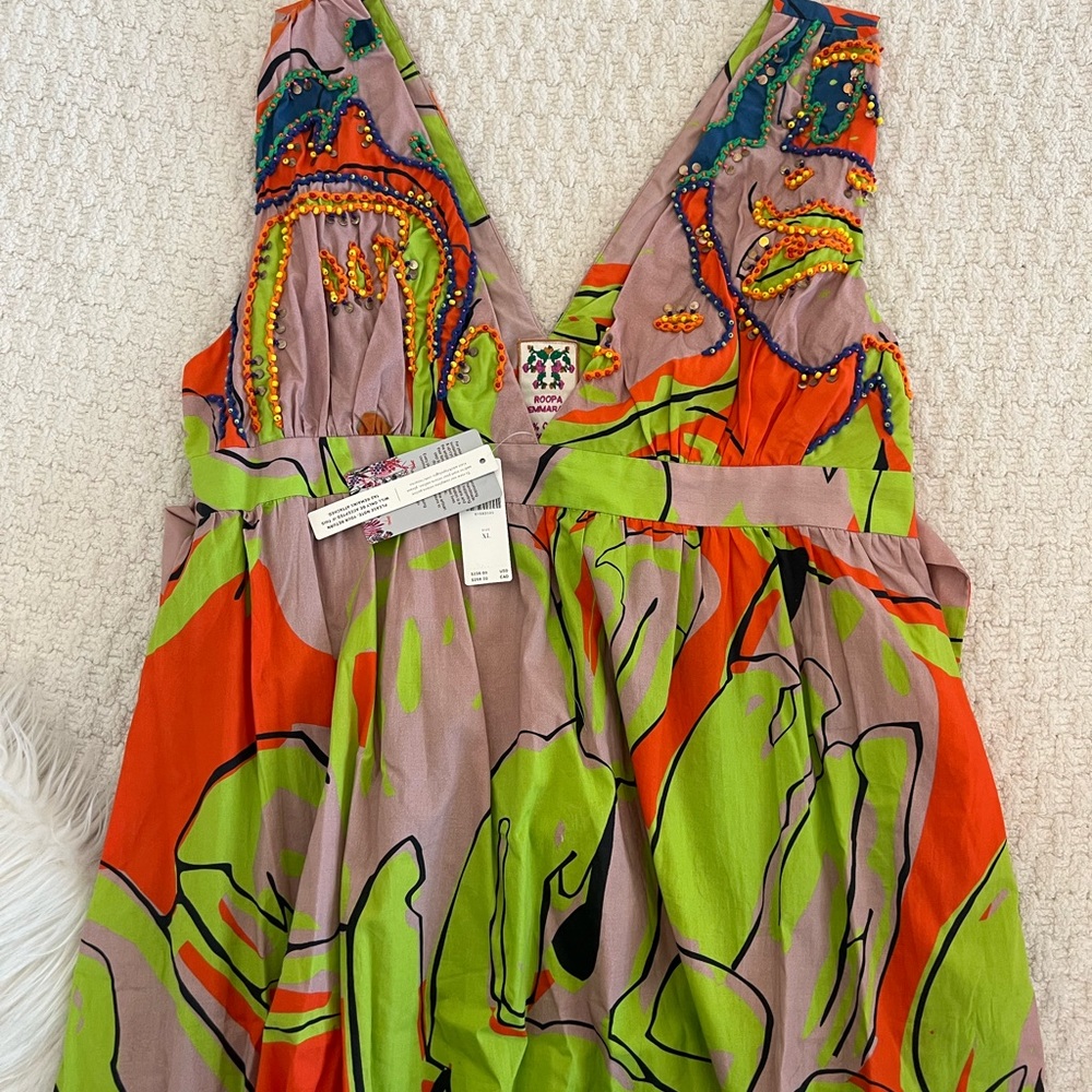 NWT Anthropologie Roopa Pemmaraju Nerida Midi Dress - Picture 3 of 5